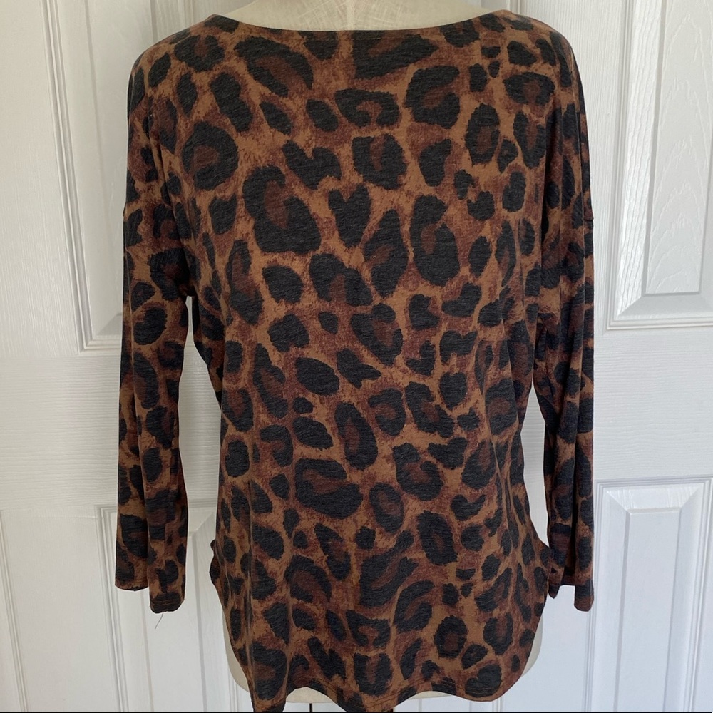 Super Soft Animal Print 3/4 Sleeve Top